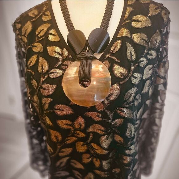 JOSEPH RIBCOFF TUNIC WITH SHEER OVERLAY - Picture 3 of 16